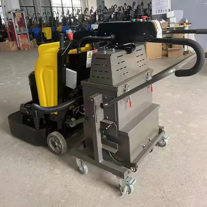 Dual Head Industrial Vacuum Cleaner Strong Suction 60L Heavy Duty Dust Collector Matching Floor Grinder Construction Equipment