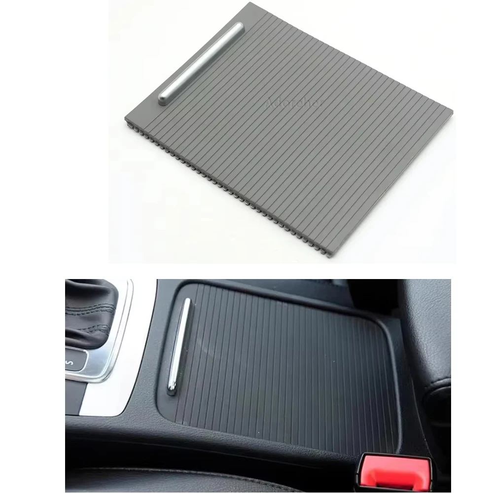 

Compatible For VW PASSAT B6 3C B7 CC Gray Car Chrome Drink Armrest Center Console Cup Holder Roller Cover