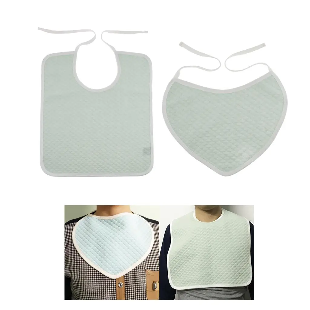 Pack Of 2 Adult Bibs Clothing Senior Dinner Feeding Saliva Towels