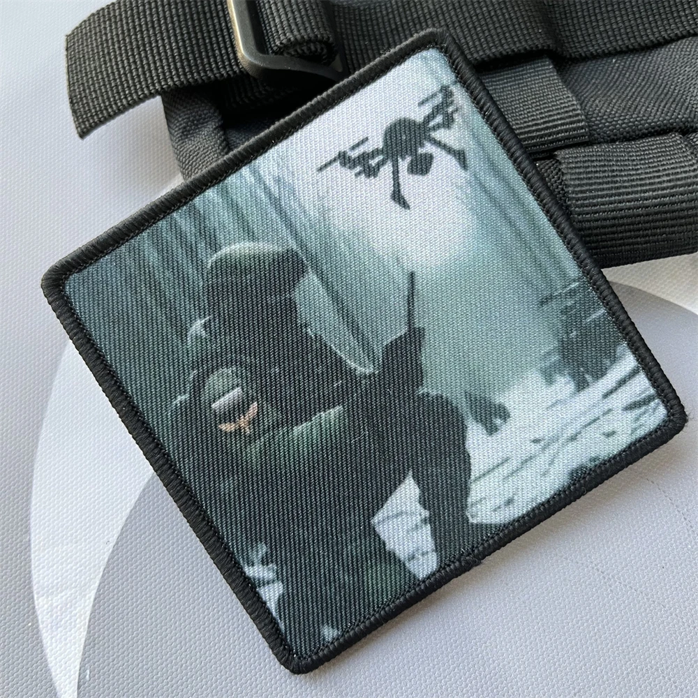 UAV Operator Morale Badge Patches for Clothing Tactical Backpack Military Armband Printed Hook and Loop Sticker