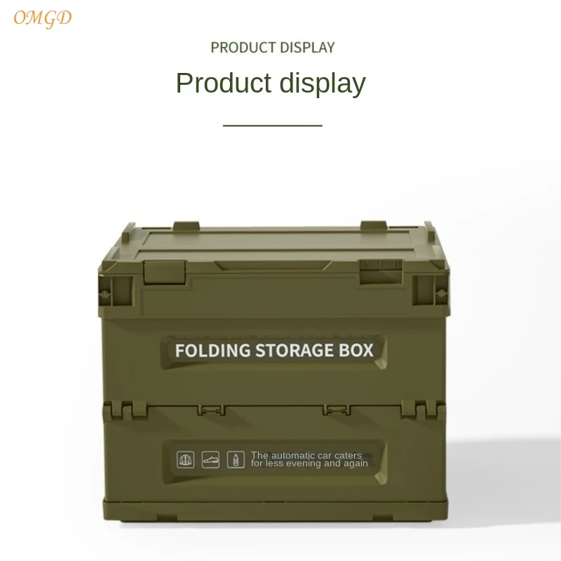 Outdoor Camping Storage Box Folding Box Thickened Camping Organising Box Car Trunk Storage Box Military Storage Box Home Camping