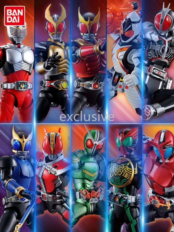 Instock Bandai Assembled Model FRS Kamen Rider W Ryuki Decade Zio Kuuga Kabuto Agito Faiz Hibiki Blade S.H. Figuarts Action Doll