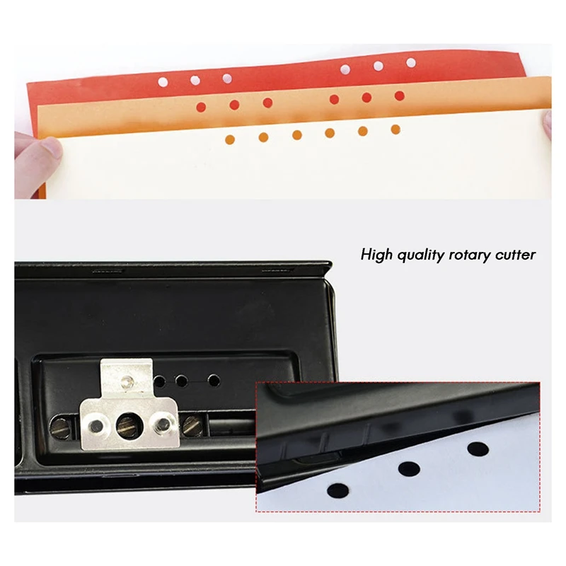 6 Holes Puncher Paper Puncher Standard Punch Office Binding Supplies Office Binding Equipment For Student Stationery