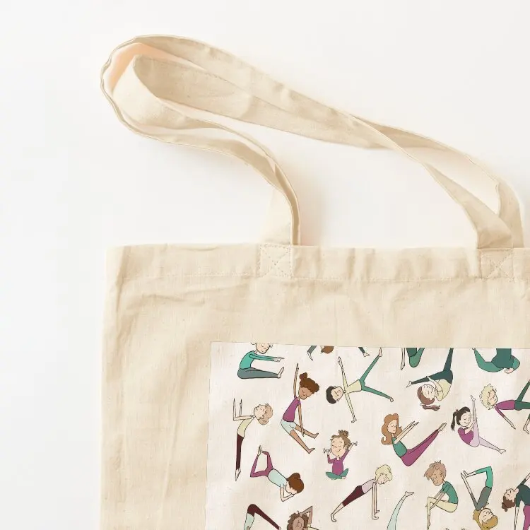 بيلاتيس الناس حمل حقيبة المتسوق حمل حقيبة شاشة قماش ستوتي حقيبة أكياس النساء الفاخرة #3