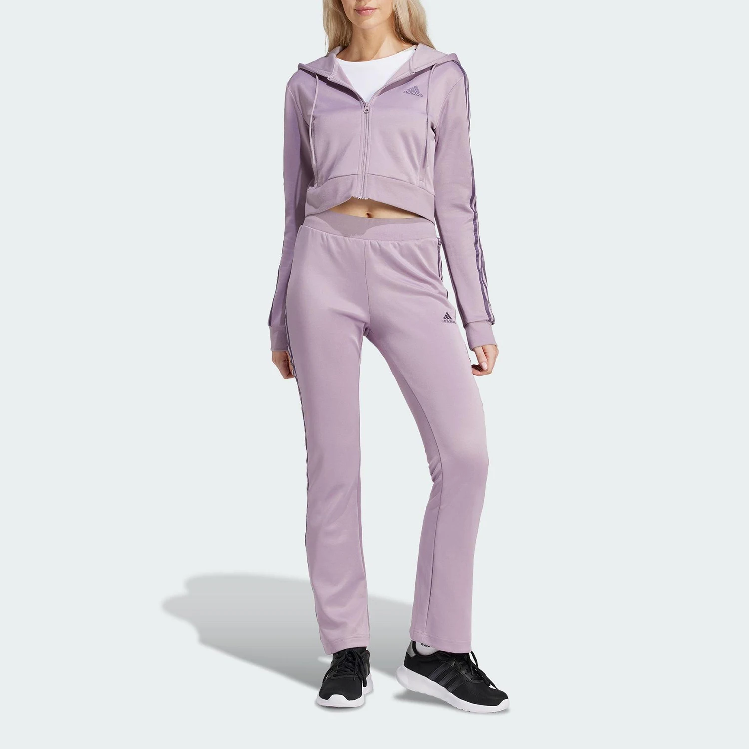 

Adidas Genuine GLAM TRACK SUIT Женский облегающий спортивный костюм IS0914