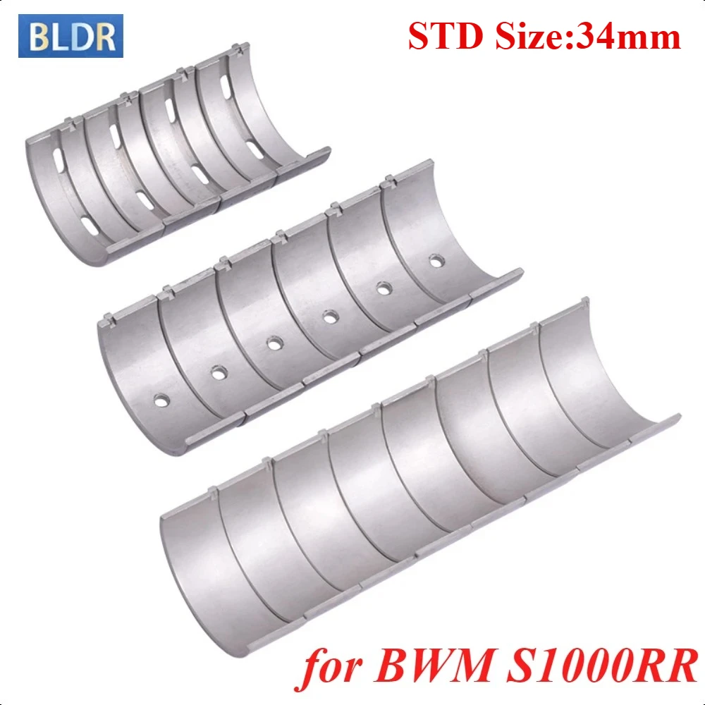 

34mm Motorcycle Connecting Rod Crankshaft Bearing Kit for BWM S1000RR 2008-2017 S1000RR HP4 S1000XR S 1000R 2013-2020