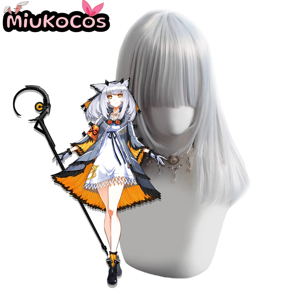 

В НАЛИЧИИ Парик для косплея Ptilopsis MiukoCosplay Game Arknights Косплей