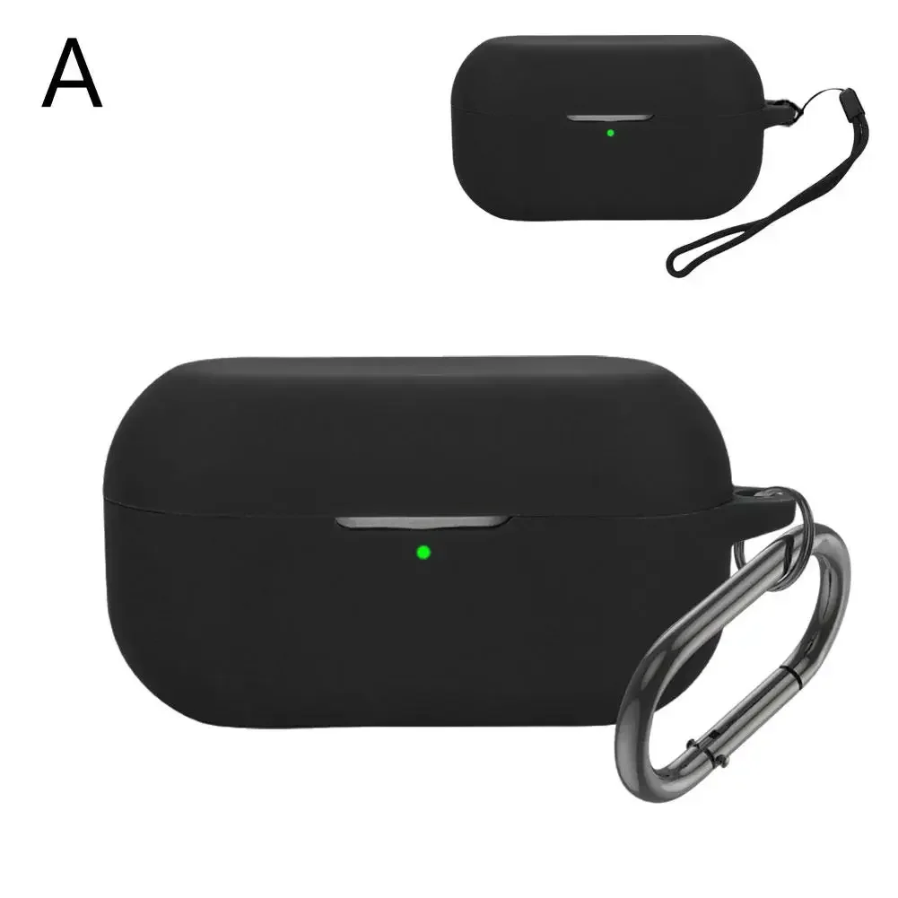 Stylish Silicone Case For Technics EAH-AZ100 With Carabiner Lanyard Wireless Earphone Protective Case Headphone Accessories