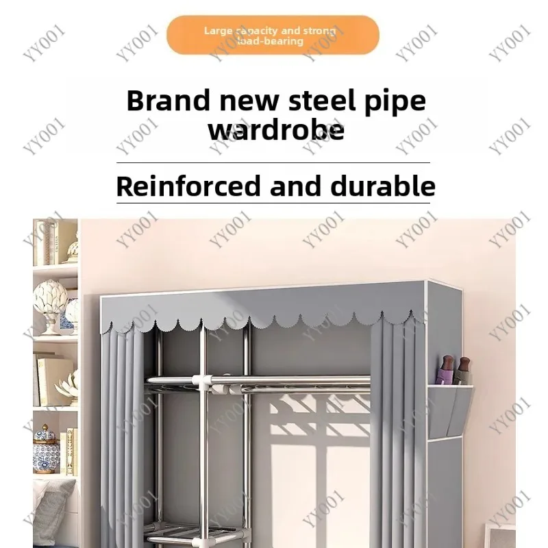 Folding Fabric Clothes Closet Portable Wardrobe Storage Cabinet Easy Assembly Bedroom Organizer