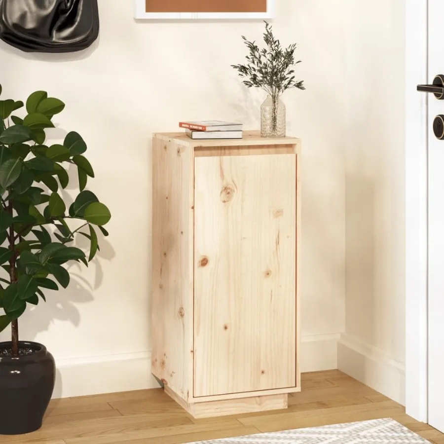

Shoe Cabinet 13.8x13.8x31.5 Solid Wood Pine