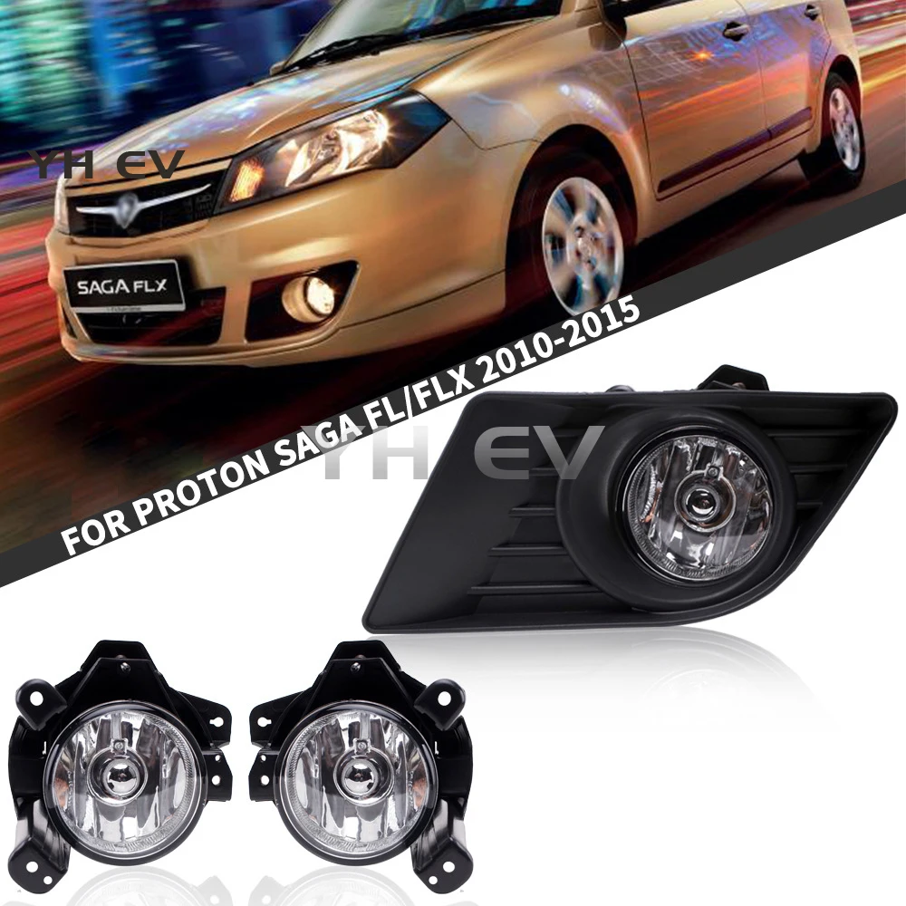 Front Fog Light Assembly Bumper Lamp For Proton Saga FL FLX 2011-2015