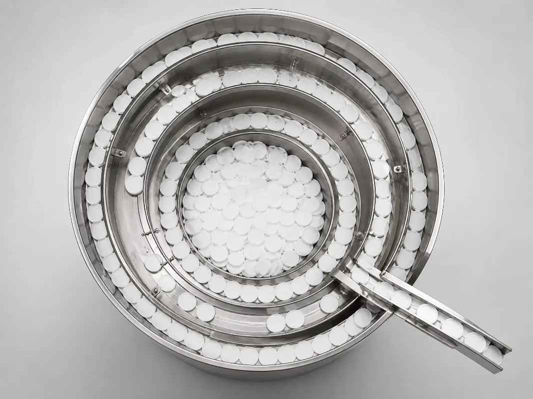 High-speed Motor Capping Machine Feeding Vibrating Bowl Feeder Stainless Steel Large Diameter Bottle Cap Shaped 1 Year