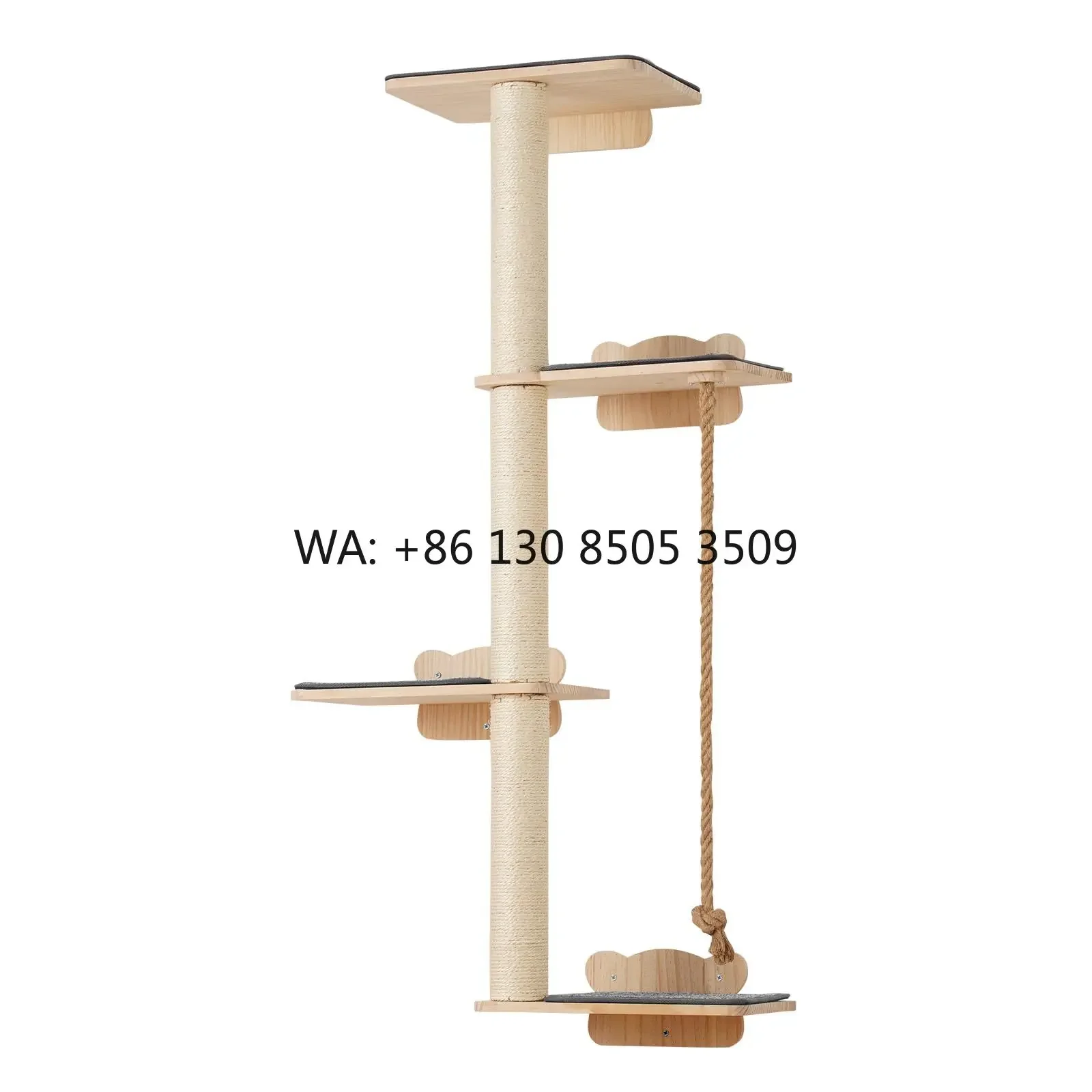 Customizable Solid Wood Cat Climbing Frame s Wall Mounted Cat Climbing Tower