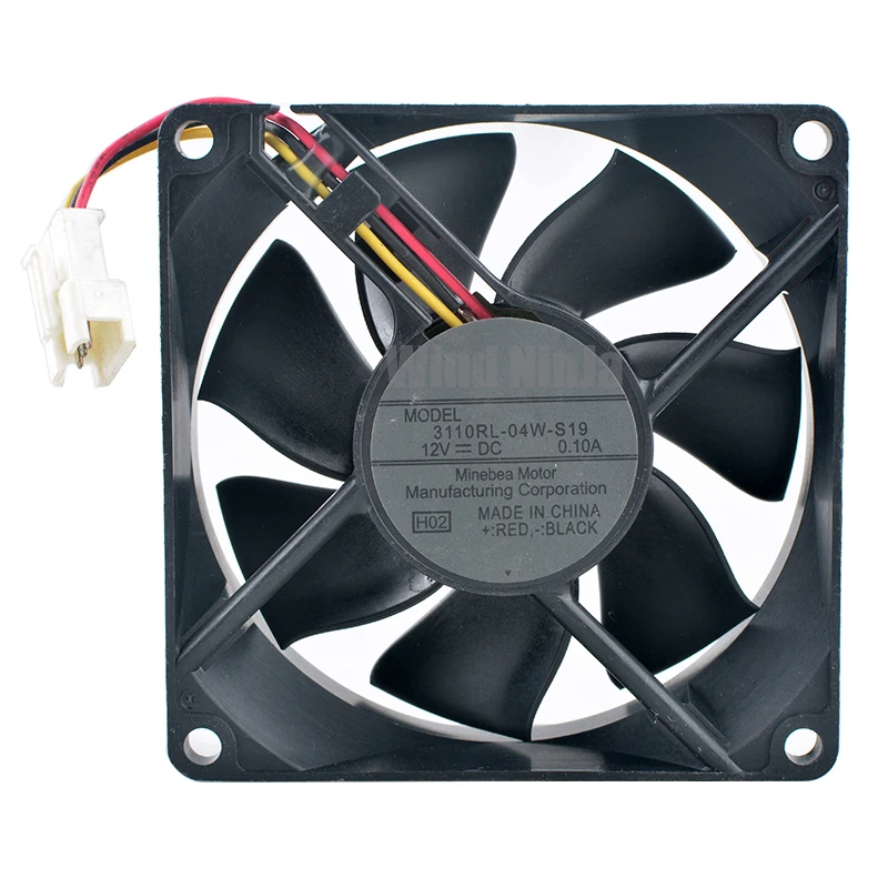 3110RL-04W-S19 8cm 80mm fan 80x80x25mm DC12V 0.10A 3pin Quiet cooling fan for TH-42PV8C TH-42PZ80C TV