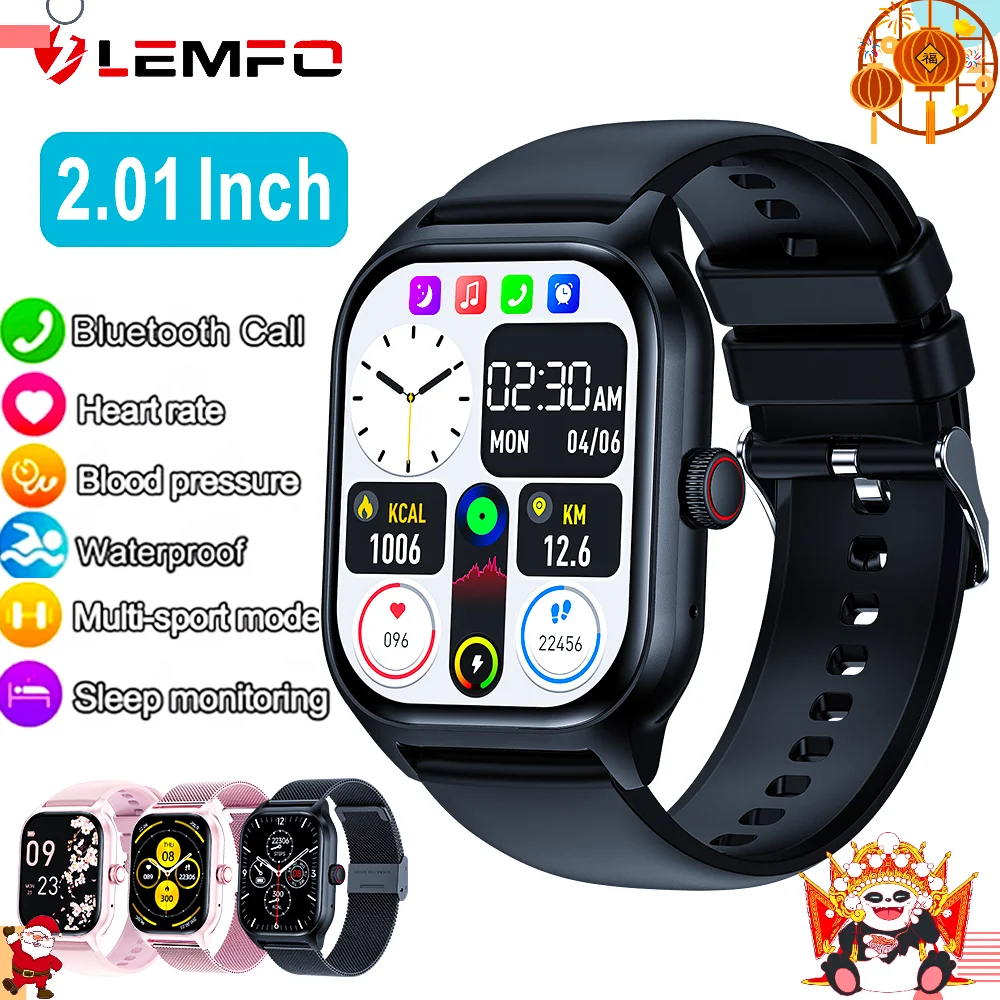 Smart Watch For Women Men Bluetooth Call fitness tracker sleep monitoring diy watch face Smartwatch Compatible with Android&IOS