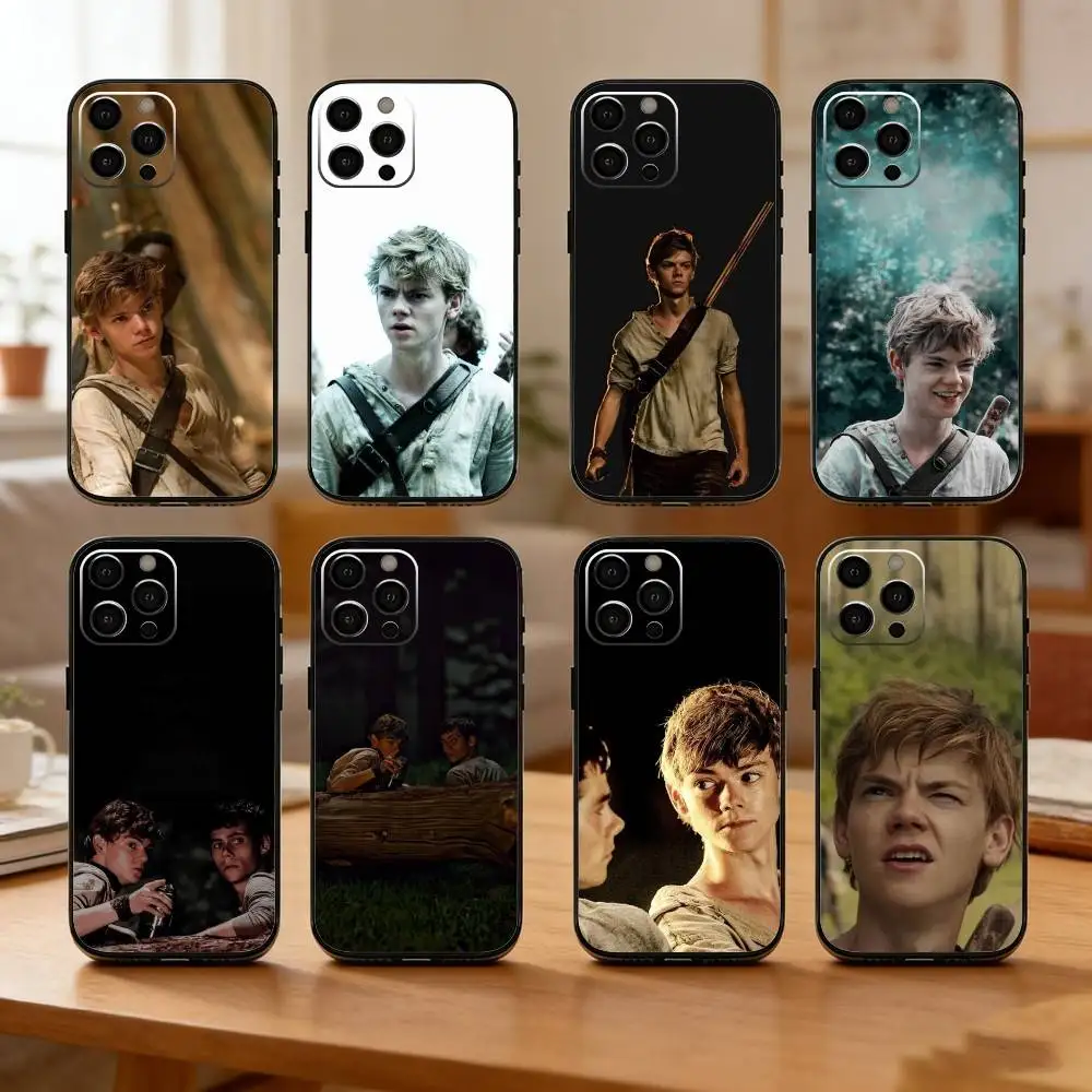 

M-Maze R-Runner N-Newt Phone Case For iPhone17,16,15,14,13,12 Plus,Max Soft Silicone Black Cover