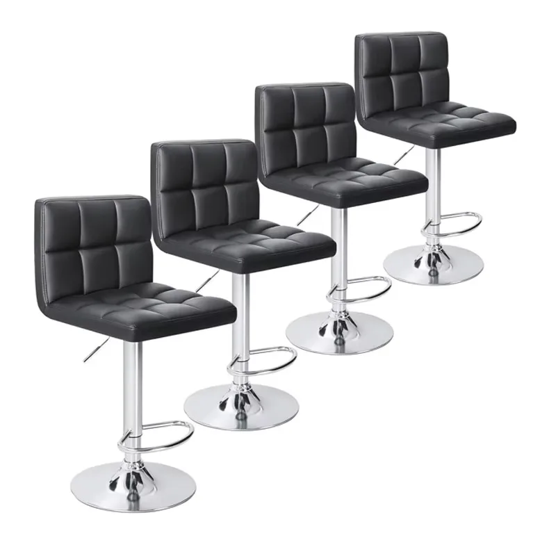chaise-haute-de-bar-classique-moderne-de-luxe-en-cuir-noir-avec-base-chromee-reglable-en-hauteur