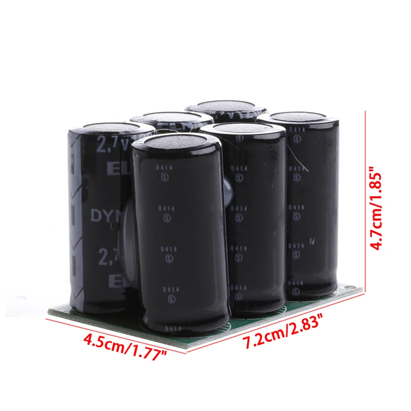 Capacitor 2.7V 120F 6Pcs Super Capacitor With for Protection Board Module