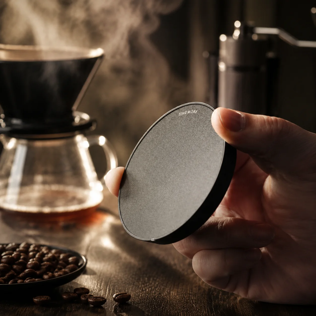 Hot Sales TIMEMORE Black Mirror Dot Smart Coffee Electronic Scale APP Interconnection Bluetooth Connect No‑Screen Digital Scales