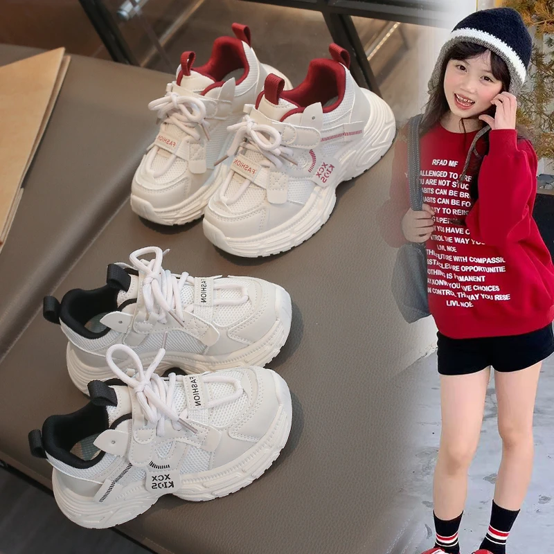 

Детская осенняя универсальная спортивная обувь, модные повседневные школьные кроссовки для бега, дышащая нескользящая обувь для отдыха для мальчиков и девочек