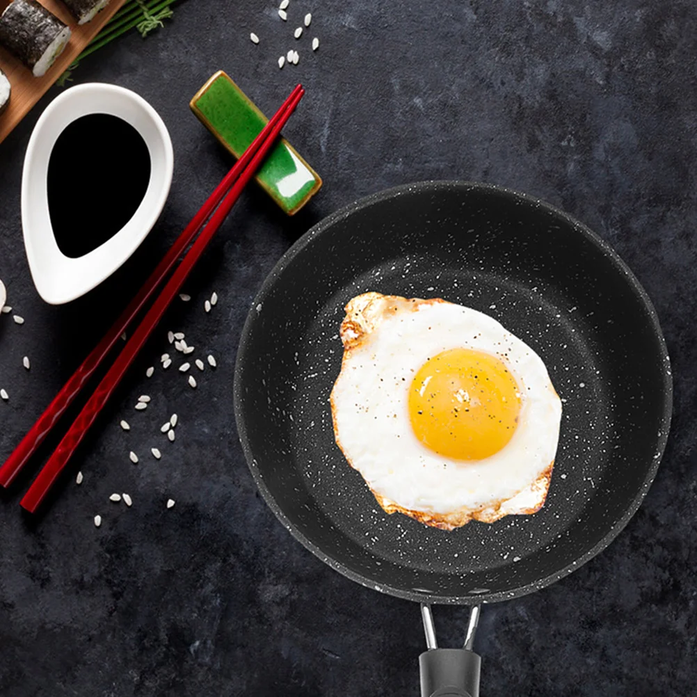 

1Pcs Large Nonstick Frying Pan Wok Marble Stone Omelet Cooker Skillet Deep Fry Pan Kitchen