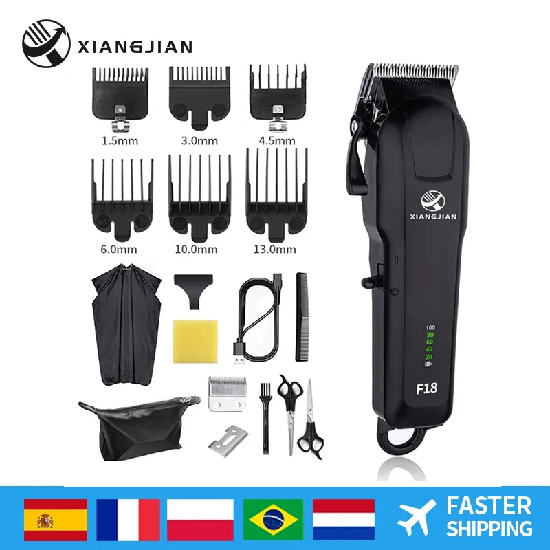 

XIANGJIAN Electric Hair Clipper Professional Beard Trimmer Rechargeable Hair Cutting Machine