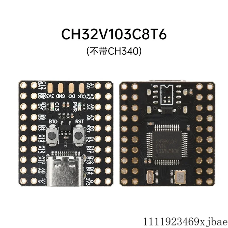 STM32F103C6T6A STM32F103C8T6 CH32V103C8T6 Mini Microcontroller Development Board ARM Architecture System Board Type-C Interface