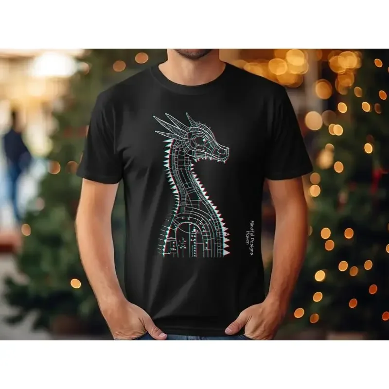 3D Robot Dragon Artwork T Shirt Sweat S Tote Bags Mugs Magnets Stickers Unique Idea