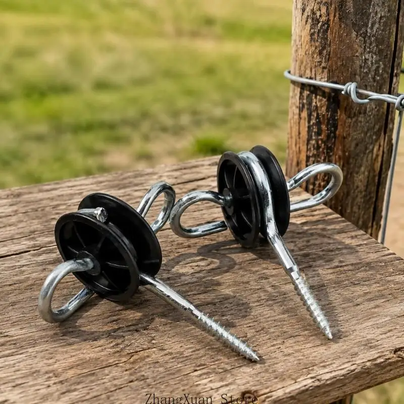 Beschichtete Elektrozaun-Torbeschläge aus Stahl mit Gewindebefestigungswellen für Farm 3XUF – Detail 8