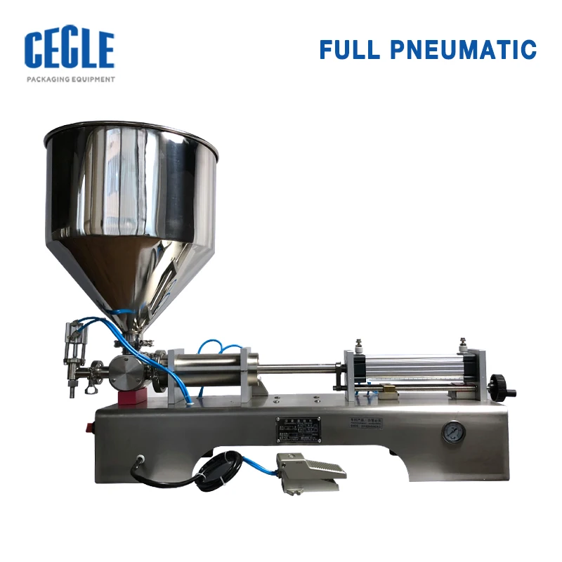 CECLE New Design Semi Automatic Paste Filling Machine, Cosmetic Filling Machine,oil Paint Filler