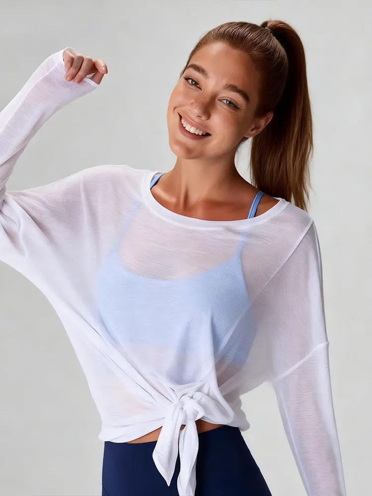 Comfortable & Versatile Women's Loose Fit Long Sleeve T-Shirt | O-Neck Breathable Top for Yoga, Running, Gym & Workout