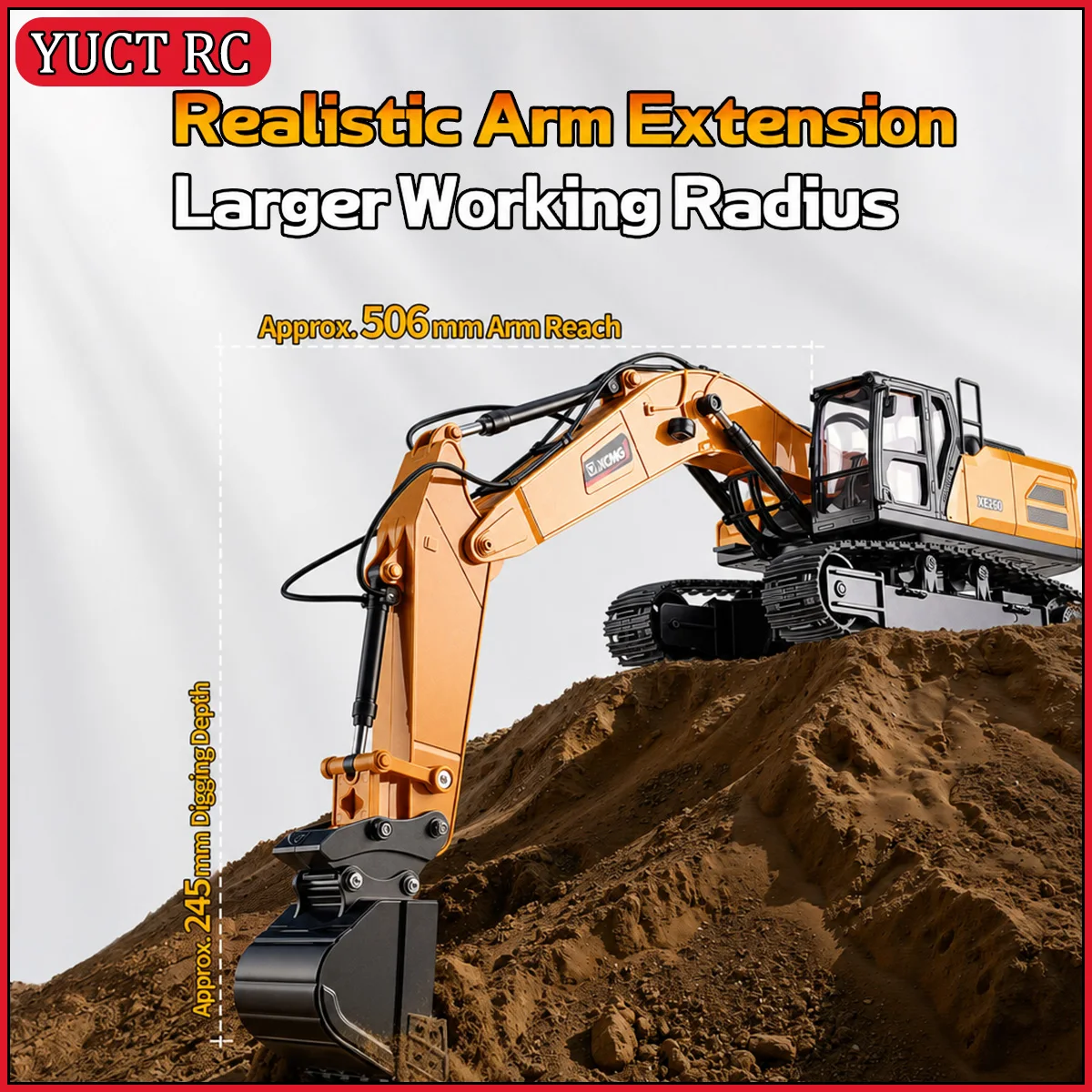 HUINA XCMG XE260 1/18スケール RCショ - Rc Excavator Hobby のレビューと価格