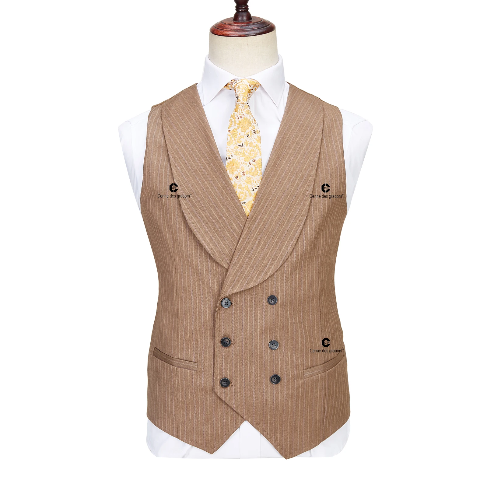 Cenne Des Graoom-traje clásico Formal de 3 piezas para hombre, chaqueta con solapa de pico, chaleco, pantalones informales para fiesta de boda,