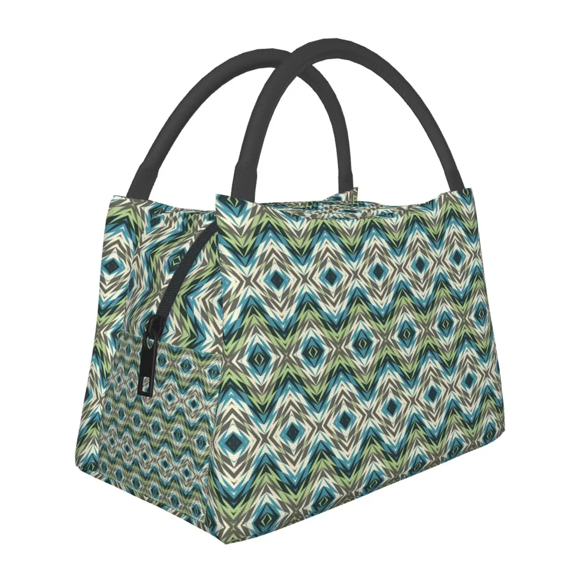Tribal Print Lunch Bag Abstract Art Leisure Lunch Box For Child Outdoor Picnic Convenient Cooler Bag Custom Thermal Lunch Bags