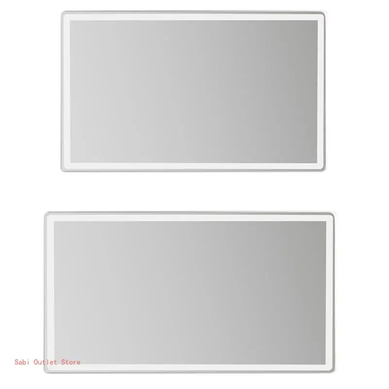 Car Visor Stainless Vanity Makeup Mirror Sun-Shade Travel Cosmetic Mirrors Visor