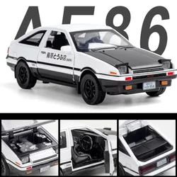 Alloy Diecast Scale Car Model of Initial D AE86, 1/32, Lights & Sounds, Pull Back Toys