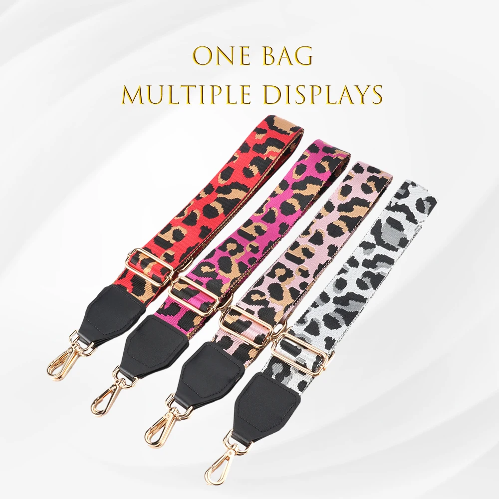 Crossbody Bag Straps Handbag Replacement Colourful High Quality Fashion Jacquard Weave Accessories Expansion Band Bag Bandage