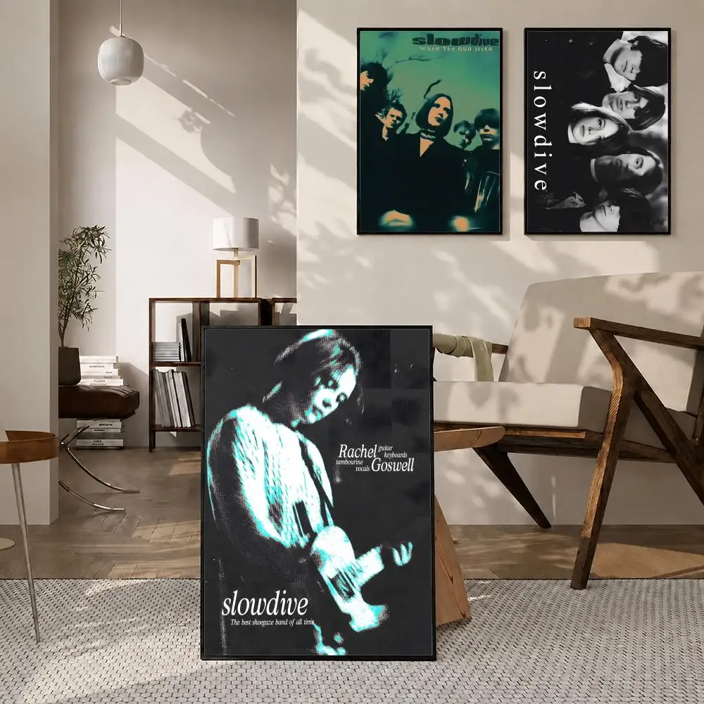 Singer Slowdive Poster High-definition  stickers, suitable for bedroom, living room, home decoration
