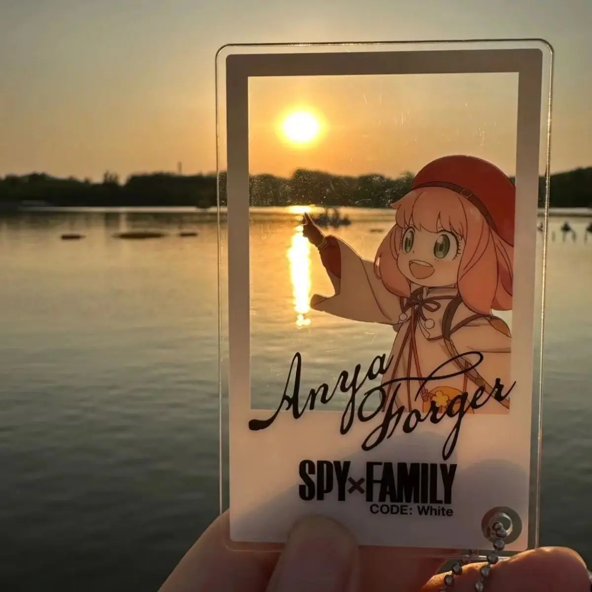 Anime Spy X Family Three-Inch Photo Props Diy Cartoon New Acrylic Transparent Card Anya Forger Collection Card Birthday Gift