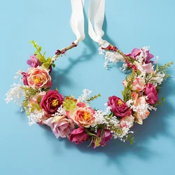 ecorative Props	A	Multicolor	And	Dreamlike Quality	Ladies'	Wedding Bride	&	Festival	Flower Crown Headband