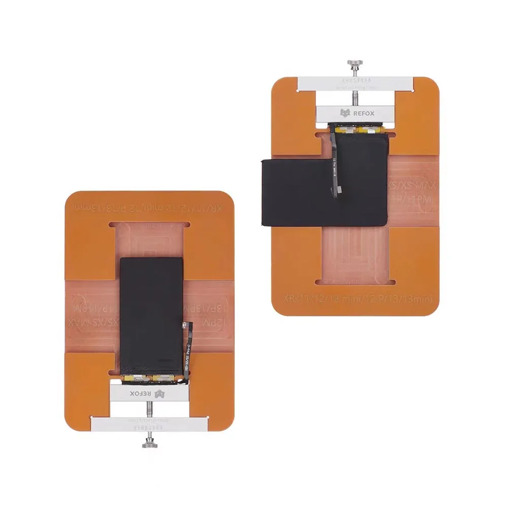 Refox Battery Welding Fixture For iPhone X XS Max 11 12 13 Pro Max Phone Battery Cell Chip Replacment Repair Welding Clamp Tools