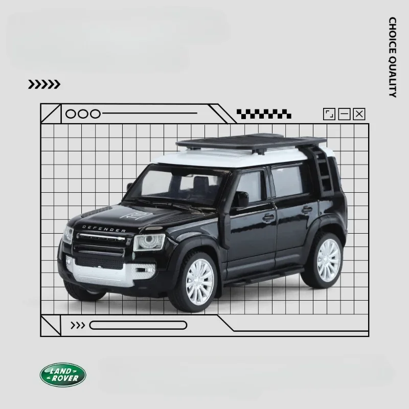 1/43 Scale Land Rover Defender 110 รุ่นรถดึงกลับคอลเลกชัน Miniature Voiture ของเล่นรถของขวัญเด็กของขวัญวันเกิด