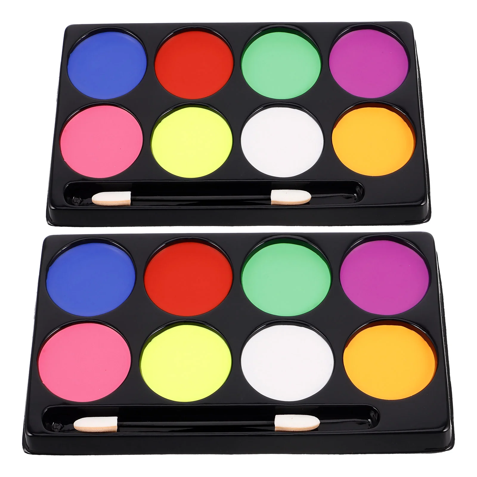 2 Boxes Face Paint Theatrical Body Oil-based Makeup Costume Palette Painting Kits Multi-color Halloween