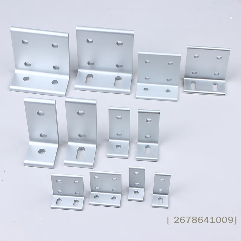 ♥L-Shaped Metal Corner Brackets - Assorted Sizes 90 Degree Right Angle Fasteners for Furniture & Shelves|〔YY33〕