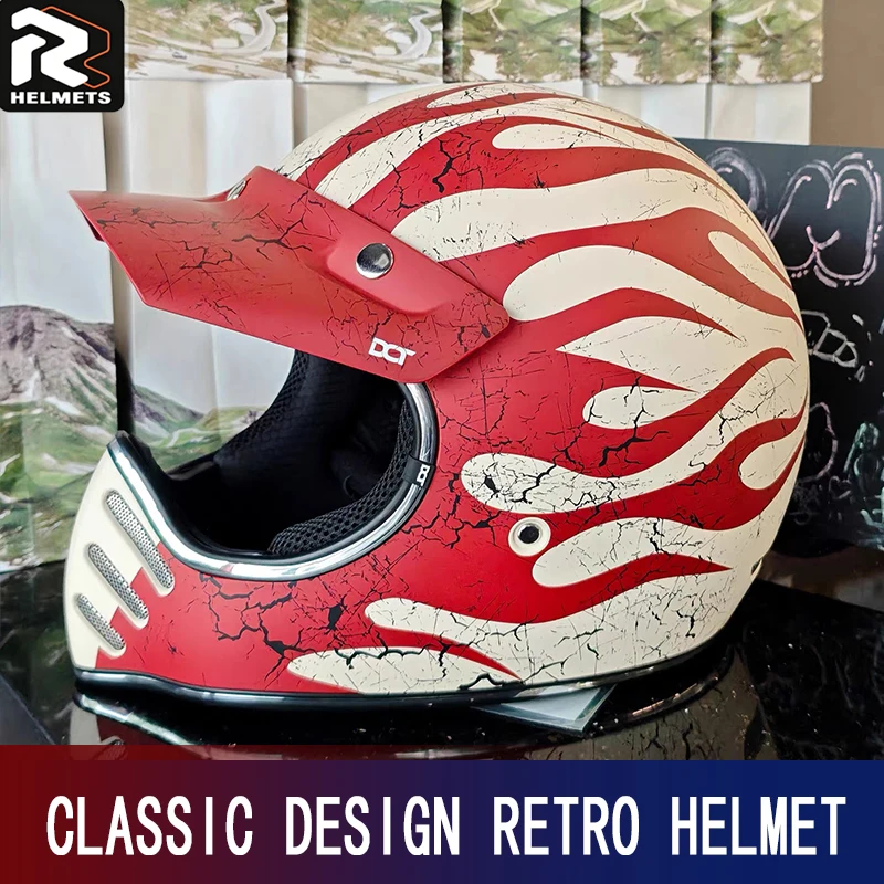 Motorcycle Helmet Cross-Country Helmet Japanese Pointed Nose Retro Helmet Small Helmet Space Helmet Cruise Pedal Four Seasons Me