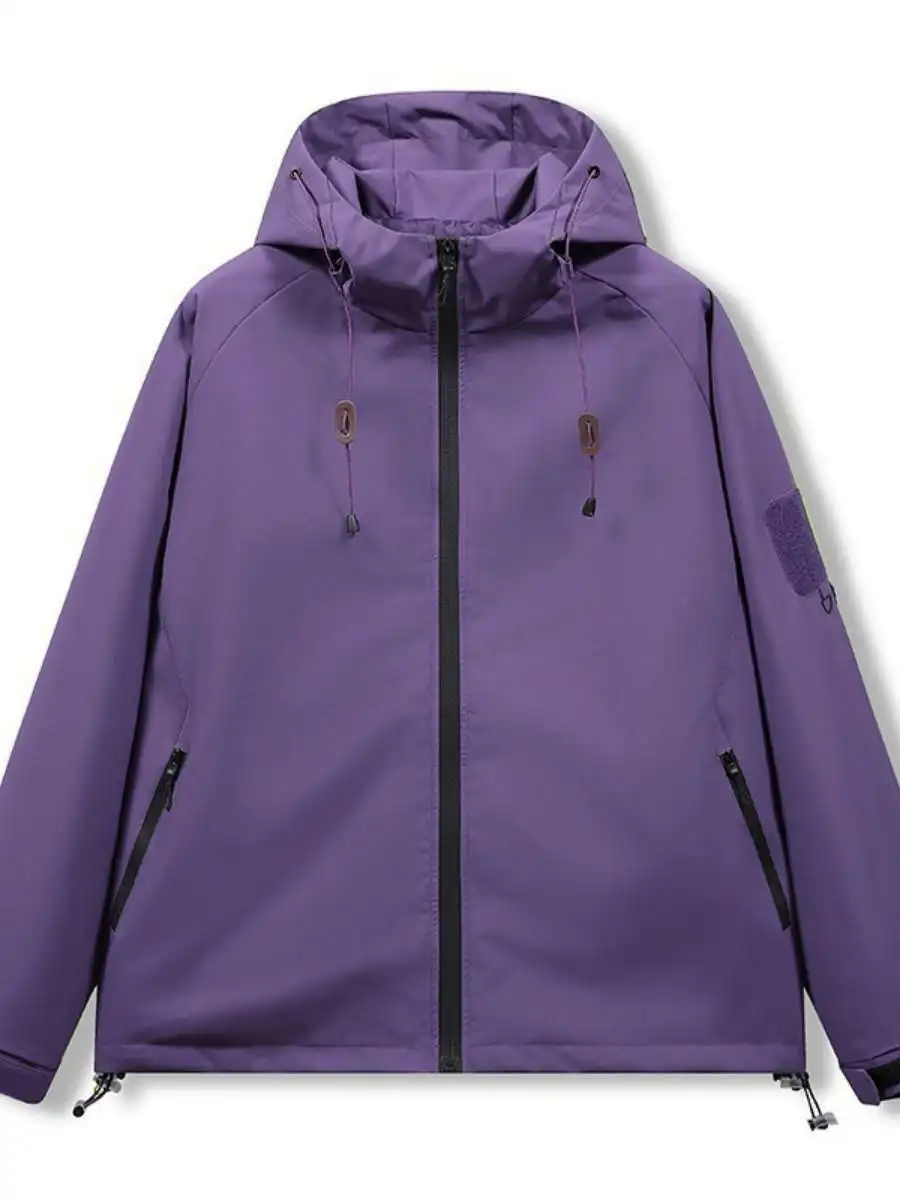 

Outdoor Men's Jaet Spring Workwear Hooded Coat No Label M Faionable Zipper Decoration Polyester Blend Fabric