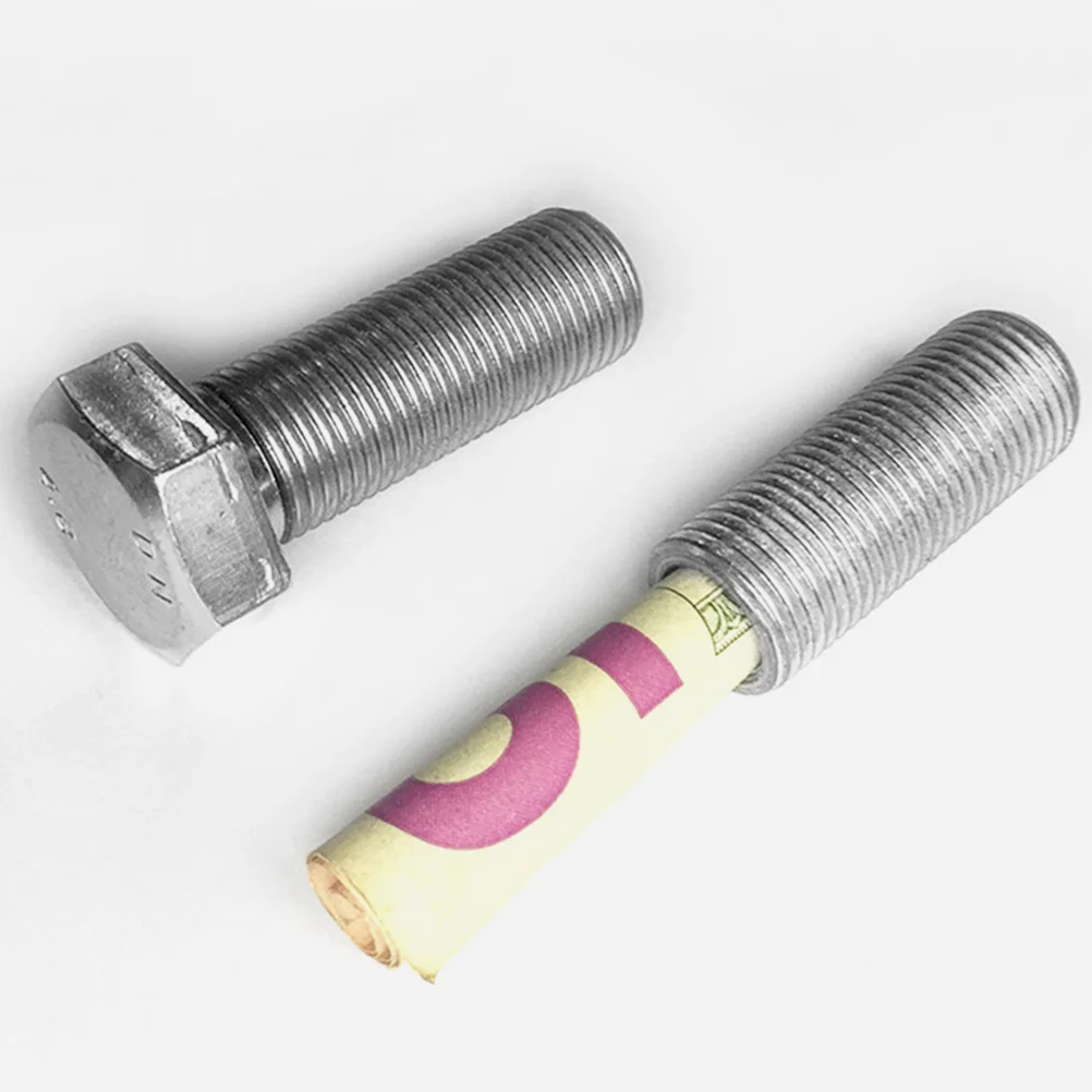 2 Pcs Accessories for Concealed Storage Bolt Containers Camping Accessory Supply Metal Shaped Hiding Hidden Case