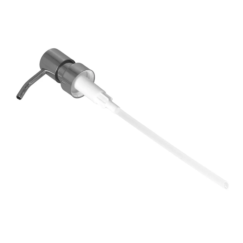 304 Stainless Steel Soap Dispenser Pump Head Silver Rust Proof Lotion Dispenser Pump 25mm Bottle Neck Rotatable Pump Head