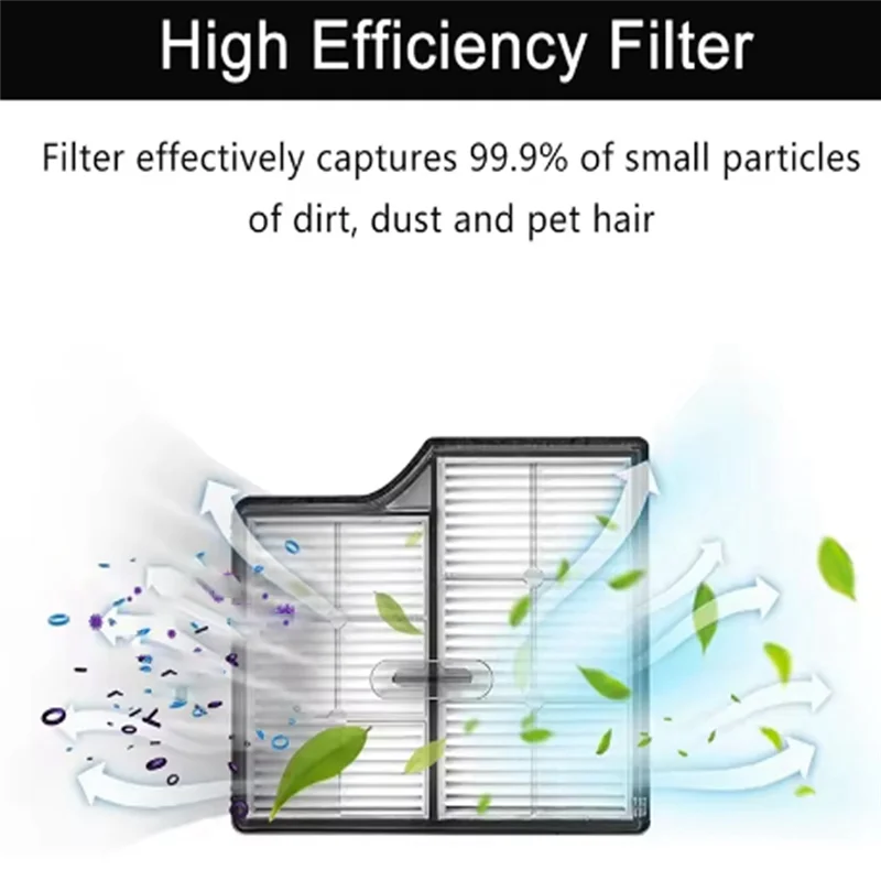 Para roborock saros 10/g30/s9 maxv ultra filtro mop escova lateral principal peças de reposição peças reposição