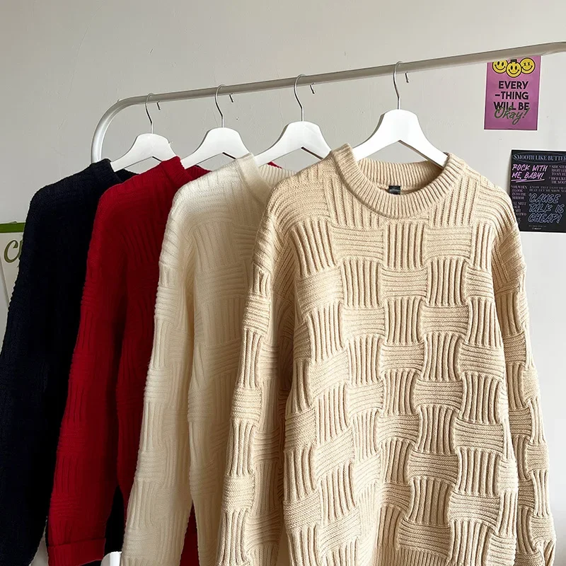 

Outdoor Slim Fit Autumn Classic Sweater Pullover Basic Fashion Women Round Neck Sweatshirt New Winter Solid Men Casual Outerwear